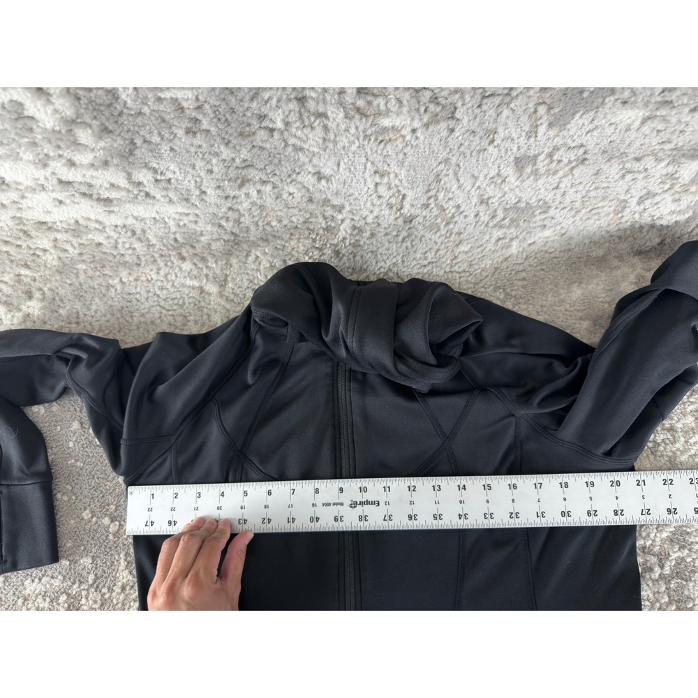 Athleta Size XL Full Zip Activewear Hoodie Jacket Black Long Sleeve Women - Picture 6 of 10
